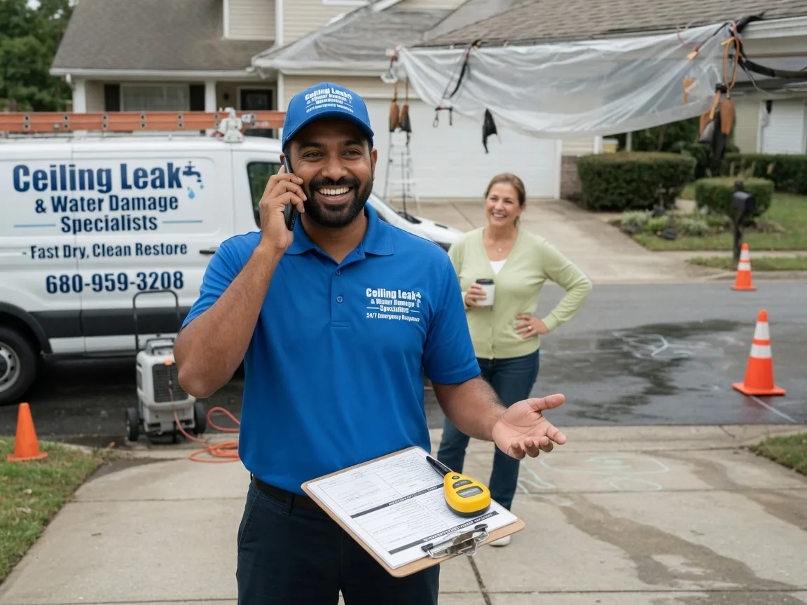 Ceiling Leak Cleanup Hopewell, PA FAQs